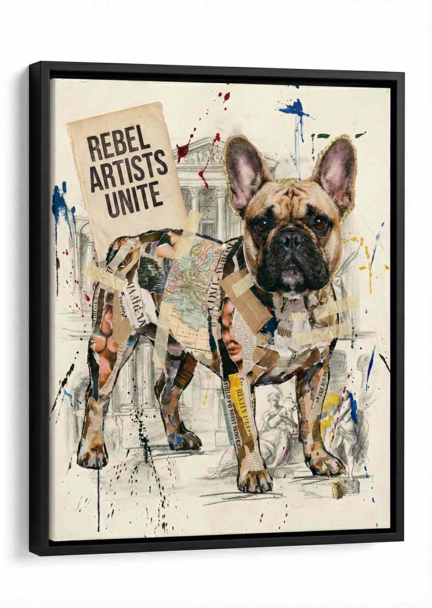 The Rebel Artist - Modern Collage Portrait - Kuratier