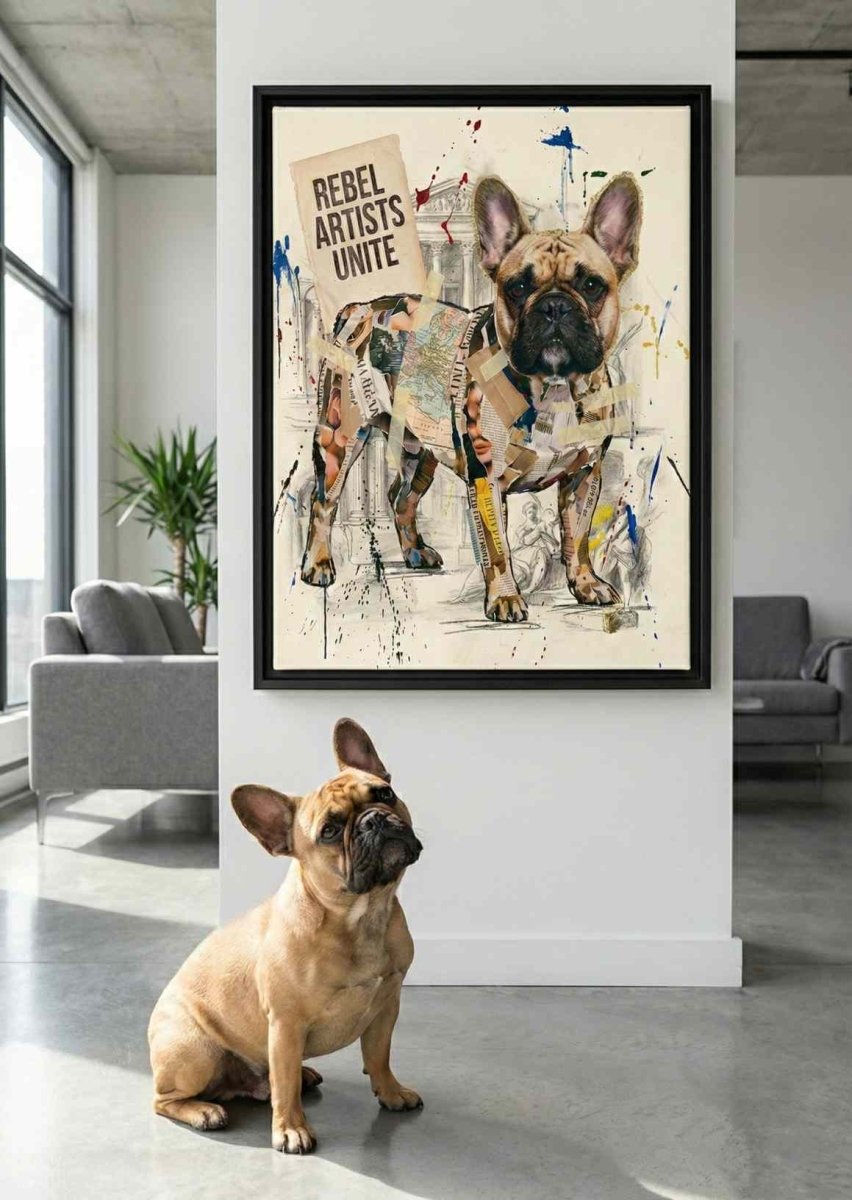 The Rebel Artist - Modern Collage Portrait - Kuratier