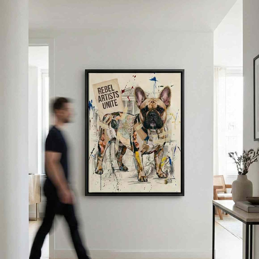 The Rebel Artist - Modern Collage Portrait - Kuratier